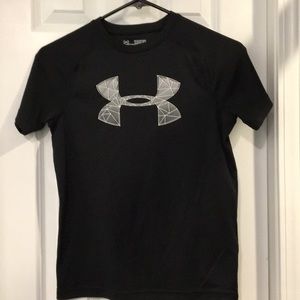 Under Armour Boy’s T-Shirt Heat Gear EUC Black